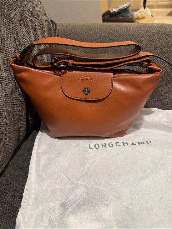 Longchamp Handbags - Longchamp Brown Leather Shoulder Bag
